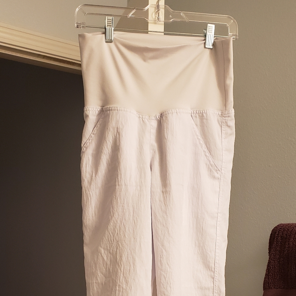 Petite small white scrub bottoms